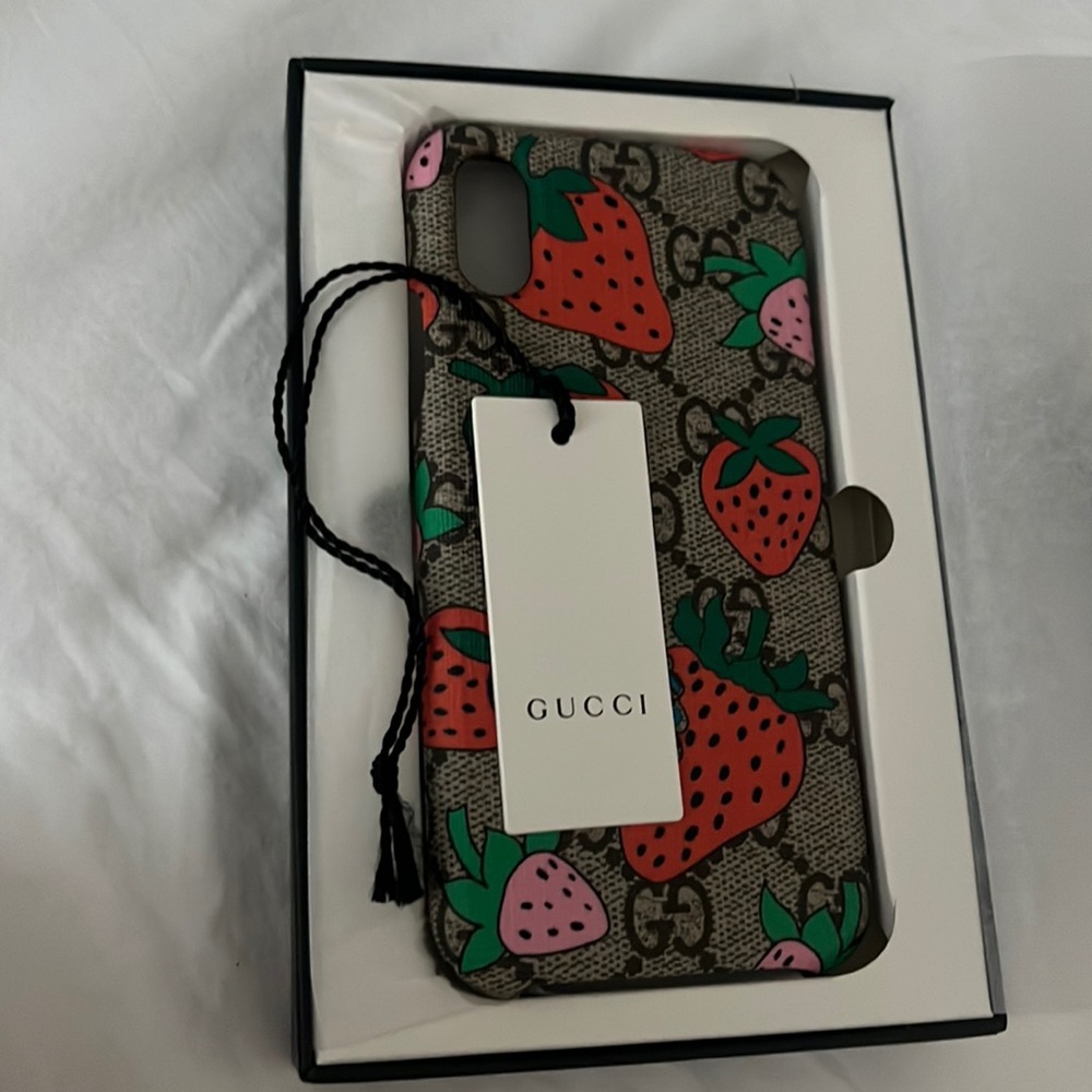 Gucci strawberry phone case